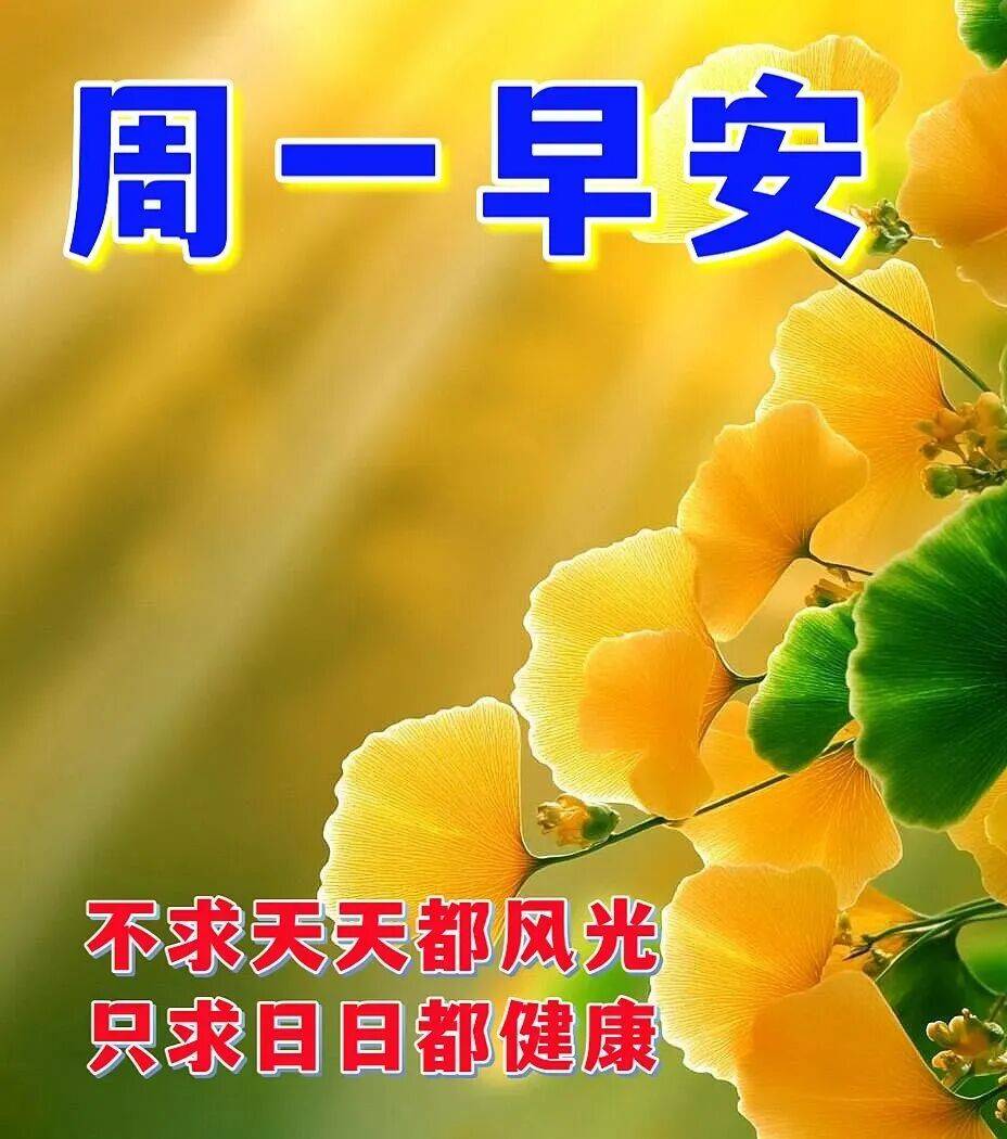 周一祝福语-周一祝福语图片