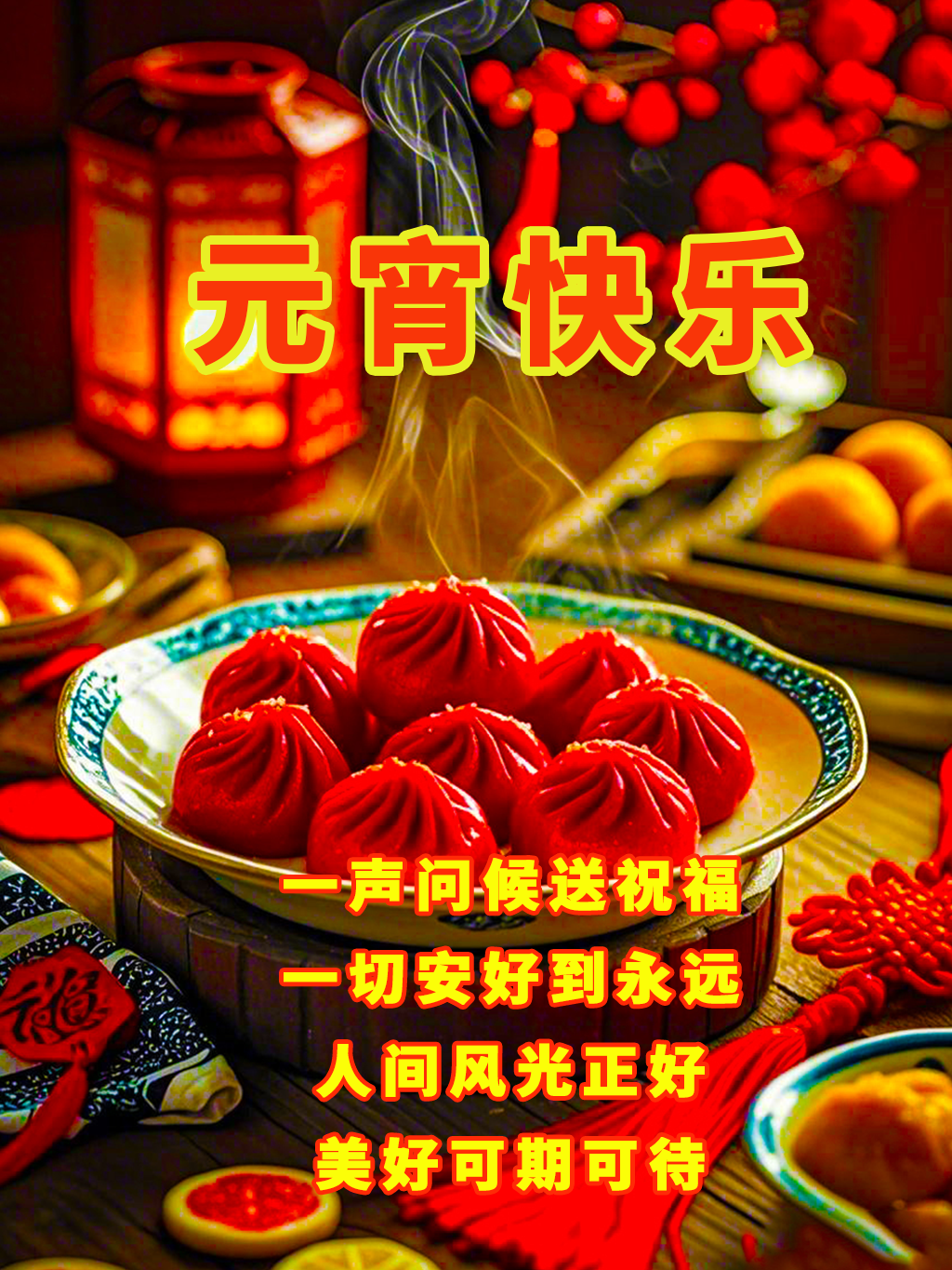 元宵节短信祝福-元宵节节祝福语2019短信